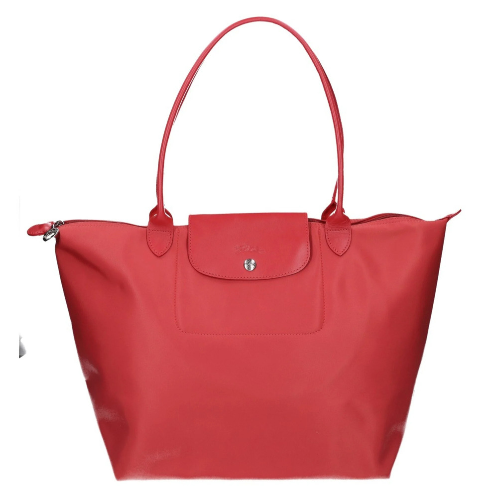 Longchamp 0889733 Le Pliage Top Handle Tote Bag, Red, Women's